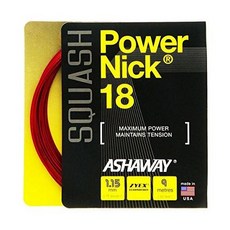 Ashaway POWERNICK 18 스쿼시 스트링 세트