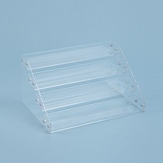 DSBB 네일 진열대 4단 V2 매니큐어 정리함 아크릴 정리대 네일정리대 매니큐어정리대 화장품진열대 네일진열 계단식진열대 아크릴진열대 매니큐어진열대 네일선반 계단진열대