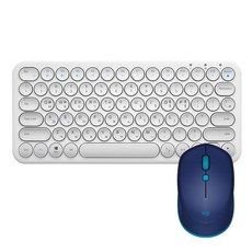 INOTE X-KEY 38BT 로지텍 M337 (화이트 블루), 옵션없음, 옵션없음