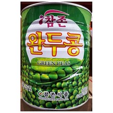 [오너클랜] 식재료 완두콩캔(참존 3K), 1개, 상세 설명 참조