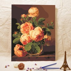 장미꽃그림화분