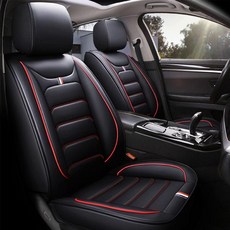 가죽 범용 카시트 커버 마쓰다 3 2010 bk bl 2007 2008 2006 cx7 6 2014 cx5 gj 2009 cx7 mx5 인테리어 액세서리, Black White Rear, 1개
