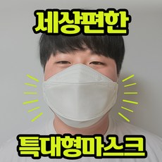 특대형 KF94 얼큰이 끈조절 마스크 사이즈 큰 성인 남성 헬스 등산 운동 편한 입체, 특대형 마스크 10매(5매입 X 2개)