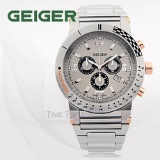가이거[GEIGER] [백화점 정품] 가이거 프리미엄 스위스 메이드 크로노그래프 남성시계 GE 6027 GYS (48mm)