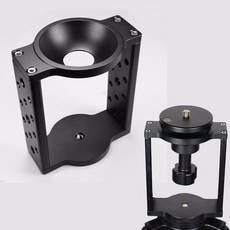 하프 유튜브조명 볼 플랫볼 컨버터 라이저 Manfrotto 비디오 삼각대 유체 레일 65mm 75mm 100mm, Bowl Adapter 75mm, 1개