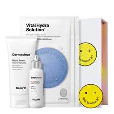 닥터자르트 솔라바이옴 기획세트 수분 플루이드50ml+마이크로 폼 120ml+마스크 2매, 단일상품