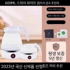  차량용 커피 포트 대용량 캠핑 분유포트 전기포트 차박 자동차 카포트 스텐, 1. 스위치심플화이트 