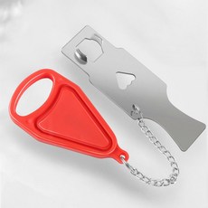 호텔 문 열림 방지 2개 세트 도어 블로커 문 이중 잠금 장치 걸이 안전 보안 휴대용 걸쇠