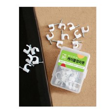 오피스 사무실 DIY 전선 고정못 1cm 30p DIY용품 가게, 단일상품