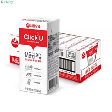 서울우유 클릭유 1A등급 우유 180ml 24개 11203696, 서울우유 클릭유 1A등급 우유 180ml, 24개 11