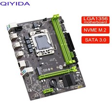 Qiyida X79 마더보드 CPU 지지대 Xeon E5 시리즈 프로세서 DDR3 RAM 메모리 M.2 NVME PS2 LGA1356, 1개