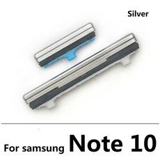 전원 단추 볼륨 사이드 삼성 호환 갤럭시 호환 노트 8 9 10 플러스 키 버튼, 07 Note 10 Silver