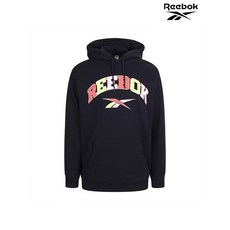 리복 Reebok봄가을 공용 블랙 클래식 베스킷볼 후드티셔츠