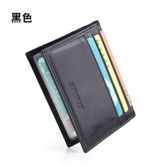 규성 가죽가방 도난방지 솔질함 초슬림 작은 지갑 남자 리얼가죽 방소자 방어 태세를 갖추다 NFC