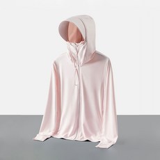 비치웨어 물놀이 후드잠바 상의 카이시 아이스쿨 후드 래쉬가드, 핑크