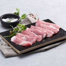 [안동참마돼지] 무항생제 1+등급 냉장 등심덧살(가브리살)구이용 500g, 1개