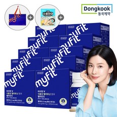 동국제약 마이핏 이보영 100% 식물성 멜라토닌 식약청인증 2mg 함유 토마토추출물 멜라민즈, 30정, 10박스
