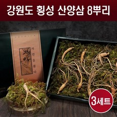 강원도 산양삼 8뿌리 야생 산양산삼 5-6년근 장뇌삼 장뇌 산삼 횡성 자연산 생삼 뿌리삼 사포닌 부모님 건강식품 효능 먹는방법 선물세트