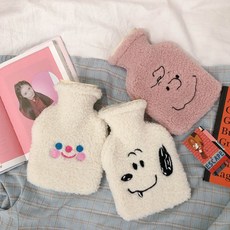 귀여운 스누피 찰리브라운 겨울 온열팩 찜질팩 미니 휴대용 물주머니 생리통 핫팩 캠핑 야외, 스누피(화이트)
