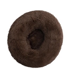 반려동물 고양이용 긴 봉제 강아지 침대 매트 도넛 배송용 링크, 19.Dark coffee, 1개, F.XL 70CM
