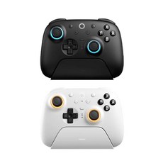 8bitdo 팔비또 얼티메이트2 무선 게임패드 컨트롤러 NS판 2세대 8Speed TMR트리거 충전독포함, 1개, 화이트, NS버전
