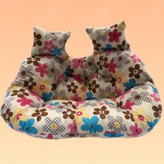 라탄2인그네의자쿠션