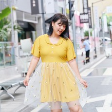 빅사이즈 대형 수영복 큐티 온천 수영복 여성수영복 모노키니 원피스수영복 여자실내수영복, 옐로우