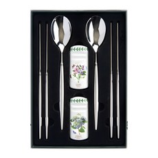 포트메리온 RF 모던 한수저 2인세트 B, 1세트, 숟가락 2p + 젓가락 2p + 한수저 받침대 2p