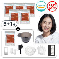 순풀레 순수 100% 천연 헤나 염색 가루 PPD없는 염색약, 순브라운, 6개