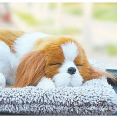 지니홀딩스 KC인증 잠자는 강아지 탈취제 미니펫 리얼펫 차량용 냄새제거 제습 공기청청, 찰스, 1개
