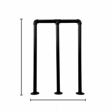 Vitagrano 펜스기둥 계단난간대 노약자손잡이 실내, 1개, 폭 52cm 높이 90cm