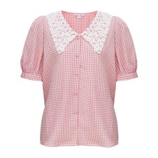 사다나(SADANA) IEFIEL 피피 가 여성의류 여름 디자인 감각 보이핏 볼륨 핑크