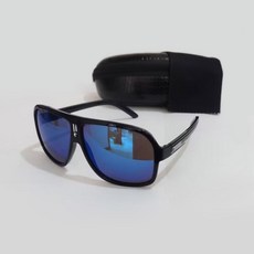 패션 남성용 레이싱 선글라스 유럽 및 미국 금속 스키 라이딩 UV400, 파란, No box, 1개