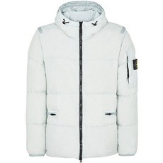 스톤아일랜드 명품명품스톤아일랜드 22FW 771540223 V0061 와펜 패치 크링클랩스 패딩 펄 그레이