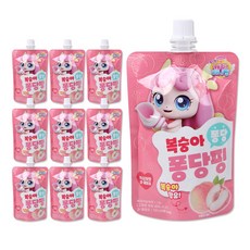 캐치티니핑 복숭아 퐁당 퐁당핑 음료수 100ml, 10개