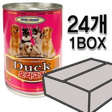 밀레니얼창고 헬로도기 캔400g 오리고기 24개 1박스 강아지캔 간식 강아지간식, 단일 수량