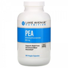 Lake Avenue Nutrition 팔미토일에탄올아마이드(PEA) 300mg 베지 캡슐 365정