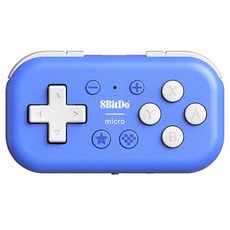 8BitDo 마이크로 블루투스 컨트롤러, 1개, 블루