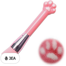 고양이 발바닥 더스트 브러쉬, 3개, KN-B3046