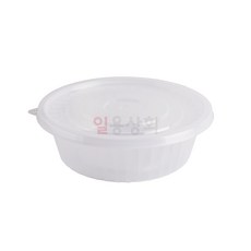 [ILYONG] 다회용 면용기 BW 195파이 소 1050ml 300세트 투명, 단품, 단품
