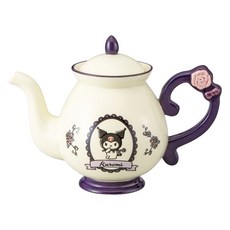 산리오 쿠로미 티포트, 플라워 레트로, 1개, 600ml