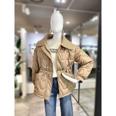 [더틸버리]니트 칼라 물결 퀼팅 패딩 점퍼 MTNAN2PD54W 백화점 아울렛 (4339012)