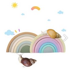 애완달팽이 레인보우 은신처 무지개 터널 놀이목 사육장 꾸미기, 무지개 대형1layer, 1개