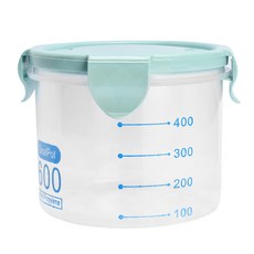 FWT 문신 잉크 캡을위한 실용적인 600ML 다중 보관 상자 손가락 간이 침대 액세서리 또는 클립 뚜껑이있는 주방 건조 식품 콩 쌀 용기 밀폐, 1개, 사진으로보기