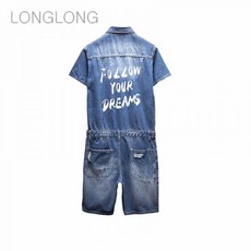 남녀공용반팔반바지점프수트