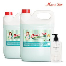 맘스럽 [맘스럽] 주방세제 4LX2+리필용기1개 대용량 저자극 라임향 과일야채세척 세제