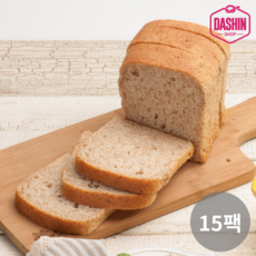 [주문 후 제빵] 통밀당 천연발효 통밀식빵 330g / 아르토스베이커리 비건빵, 15개