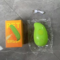 스팀고양이빗 고양이브러쉬 브러시 물 전기 스프레이 헤어 마사지 그루밍 제거 3 in 1, 3개, 12) Green - 3PCS