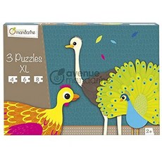 Avenue Mandarine 42701O Puzzles XL 1 1 조각 새의 2 3 퍼즐로 구성된 어린이에게 이상적, 단색_깃털 달린 동물, 단색, 상세 설명 참조0