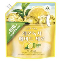 BG 레몬녹차에이드 제로칼로리 1.5L, 3개, 1500ml